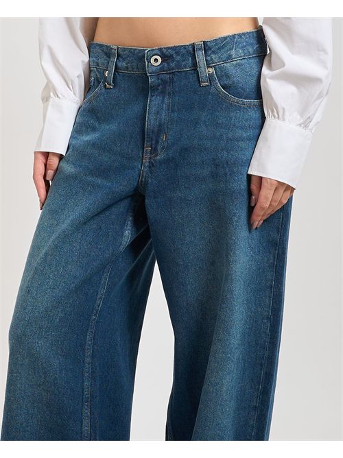 Jeans larghi Karl Lagerfeld donna a vita bassa KARL LAGERFELD | A3W100791YN